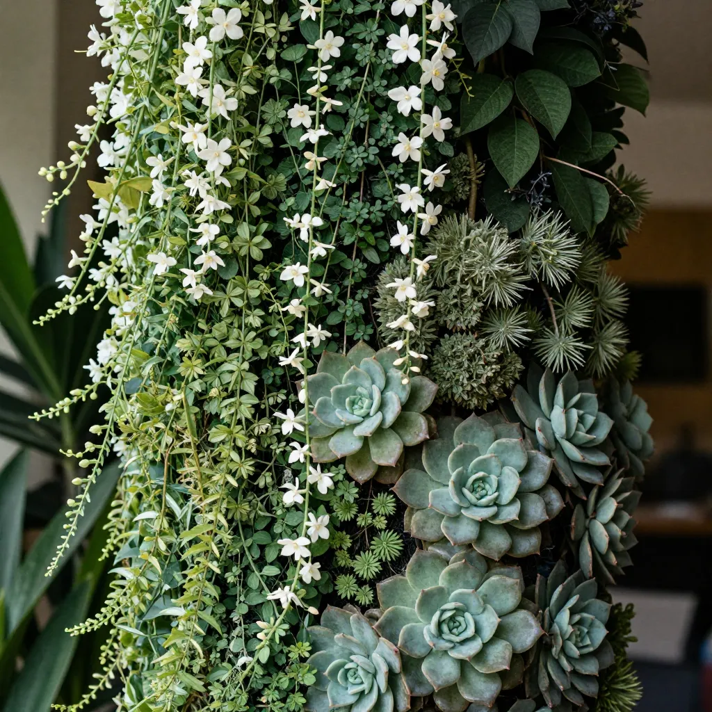 Natural lace patterns formed by light through foliage